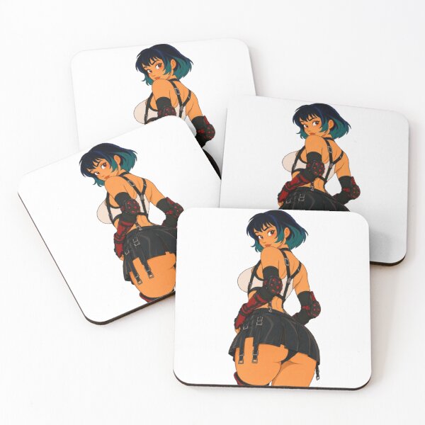 Item preview, Retro Cartoon Pin-Up – Punk Action Girl designed and sold by  Hollow Moon Studios..