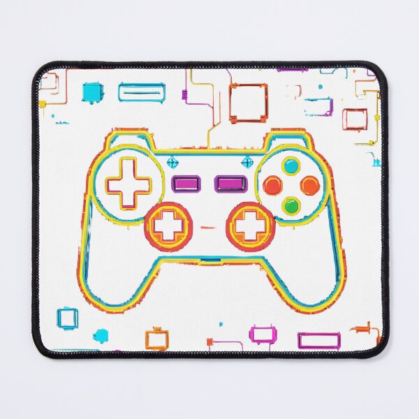 Item preview, Retro Pixel Art Game Controller Neon Glow Dark Style – Gamer gift idea designed and sold by michallechowicz.