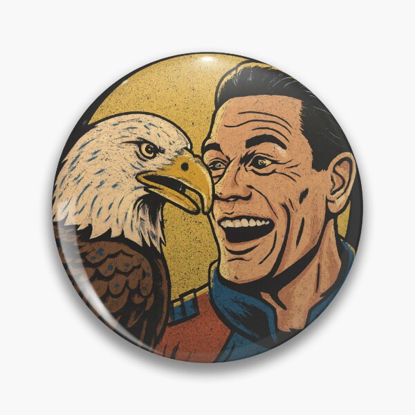 Artikelvorschau, Peacemaker und Eagle – beste Freunde – Vintage-Comic-Illustration entworfen und verkauft von qfa Originals.