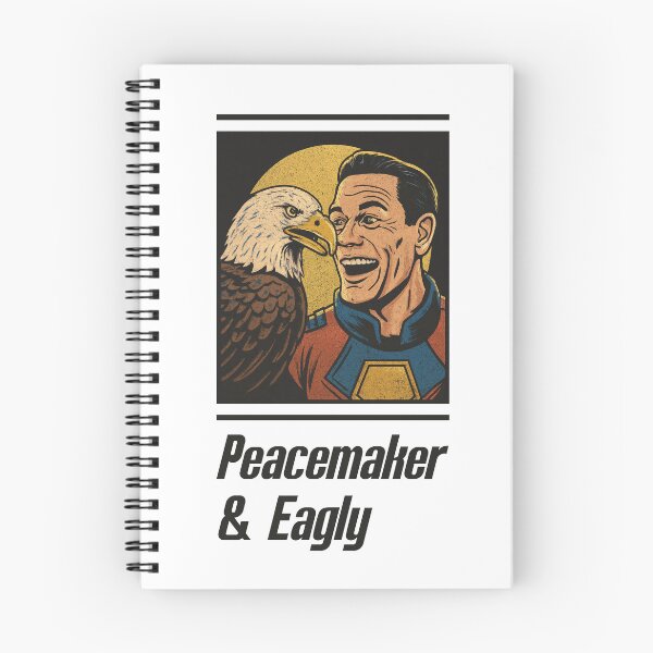 Item preview, Peacemaker & Eagly Best Friends - Vintage Comic Illustration designed and sold by qfa Originals.