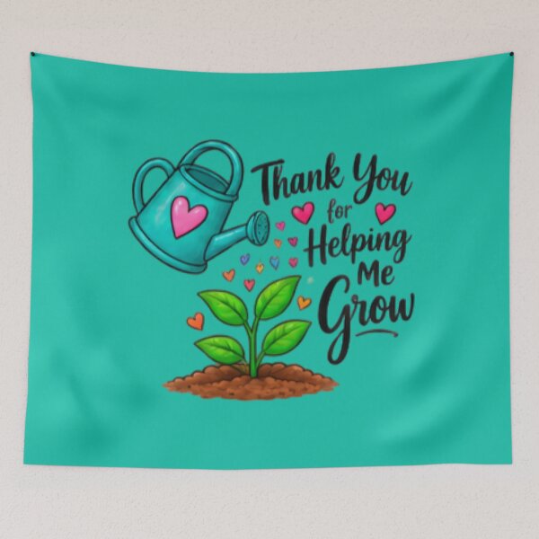 Item preview, Thank You for Helping Me Grow Daycare Teacher Gift designed and sold by BearLoveDesign.