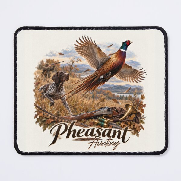 Item preview, Pheasant Hunting with German Shorthaired Pointer – Hunting Dog Art designed and sold by TammyHunterArt.