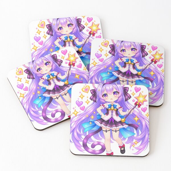 Item preview, Anime Magical Cat girl Japanese Art style designed and sold by Kubbykat.
