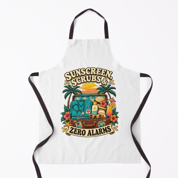 Item preview, Sunscreen Scrubs & Zero Alarms – Vintage Nurse Vacation designed and sold by urbinet.