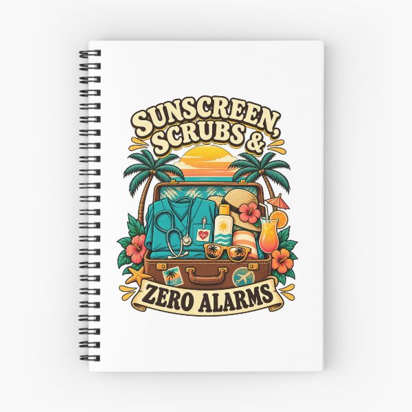 Item preview, Sunscreen Scrubs & Zero Alarms – Vintage Nurse Vacation designed and sold by urbinet.
