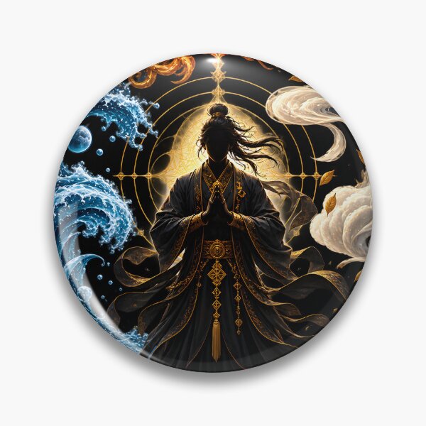 Item preview, elemental fantasy | Four Elements Spiritual Guardian Fantasy Art designed and sold by Orbit Ink.