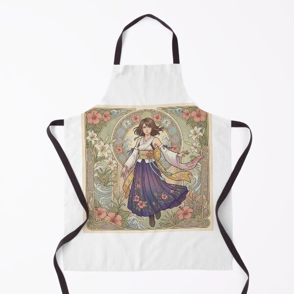 Item preview, Yuna in the style of Alphonse Mucha designed and sold by Solace Sparkles.