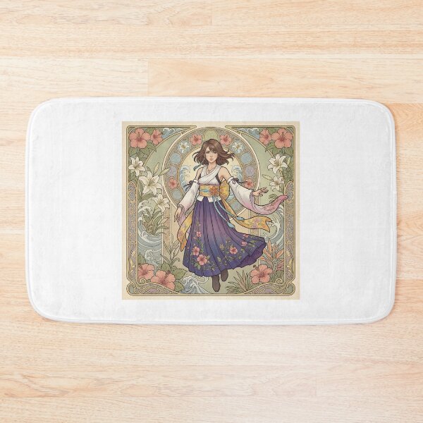 Item preview, Yuna in the style of Alphonse Mucha designed and sold by Solace Sparkles.