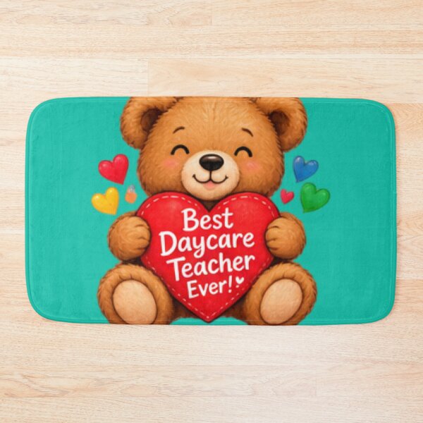 Item preview, Best Daycare Teacher Ever Teddy Bear Appreciation Gift designed and sold by BearLoveDesign.