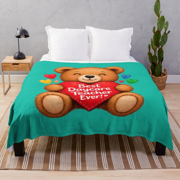 Item preview, Best Daycare Teacher Ever Teddy Bear Appreciation Gift designed and sold by BearLoveDesign.