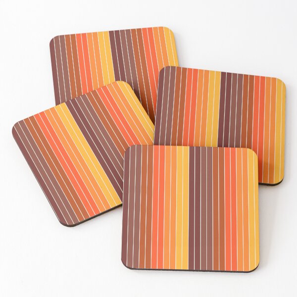 Item preview, 70's Graphic Stripes in Orange Ombre designed and sold by YesterdayColl.