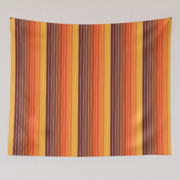 Item preview, 70's Graphic Stripes in Orange Ombre designed and sold by YesterdayColl.
