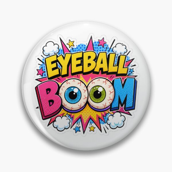 Item preview, Eyeball BOOM Pop Art Sticker designed and sold by Pigmentra.