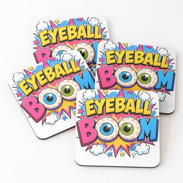 Item preview, Eyeball BOOM Pop Art Sticker designed and sold by Pigmentra.