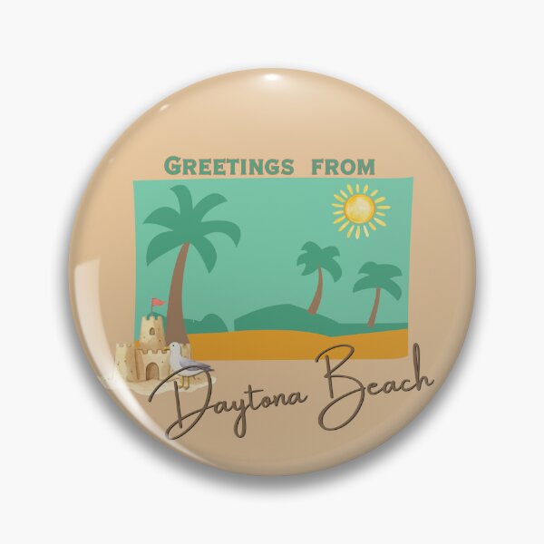 Item preview, Greetings From Daytona Beach Florida Retro Postcard Design designed and sold by DonnaRaine.