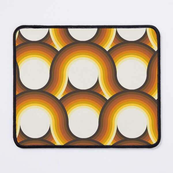 Item preview, Rollin' Retro Road in Cream + Warm Rainbow designed and sold by YesterdayColl.