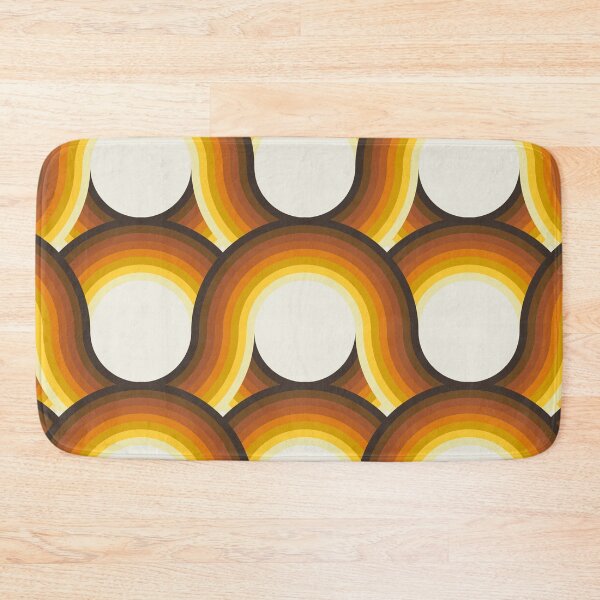 Item preview, Rollin' Retro Road in Cream + Warm Rainbow designed and sold by YesterdayColl.