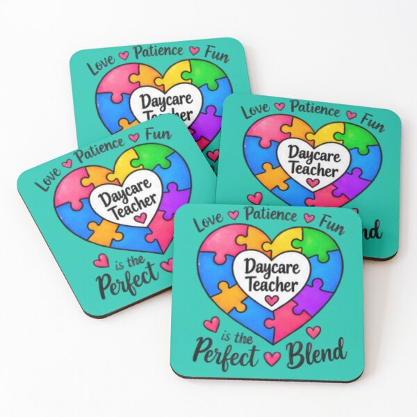 Item preview, Daycare Teacher Love Patience Fun Perfect Blend Gift designed and sold by BearLoveDesign.