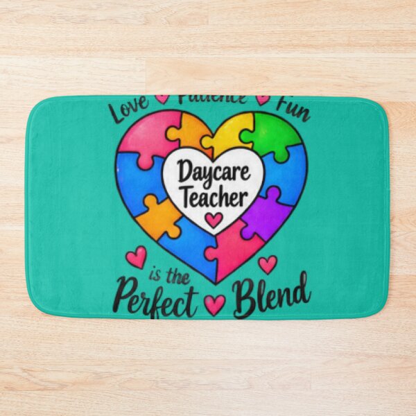 Item preview, Daycare Teacher Love Patience Fun Perfect Blend Gift designed and sold by BearLoveDesign.