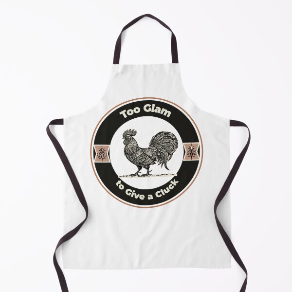 Item preview, Too Glam to Give A Cluck – fun PanaluPrint with a retro-style rooster designed and sold by PanaluPrint .