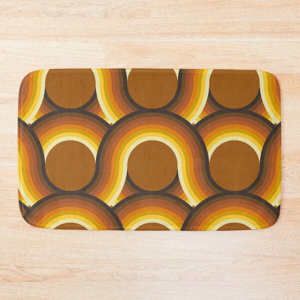 Item preview, Rollin' Retro Road in Brown + Warm Rainbow designed and sold by YesterdayColl.