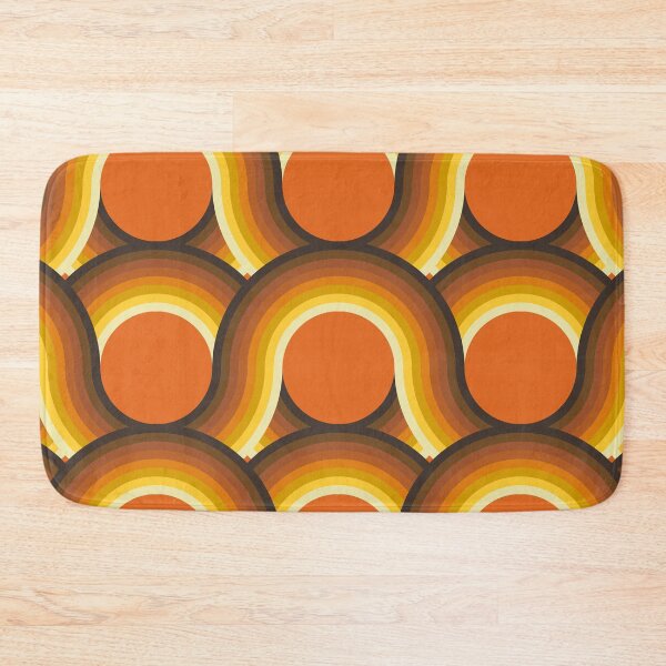 Item preview, Rollin' Retro Road in Orange + Warm Rainbow designed and sold by YesterdayColl.