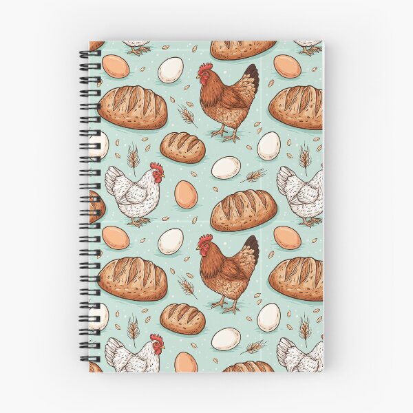 Item preview,  Sourdough Bread Chicken Seamless Pattern designed and sold by palaco210.