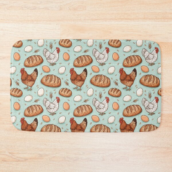 Item preview,  Sourdough Bread Chicken Seamless Pattern designed and sold by palaco210.