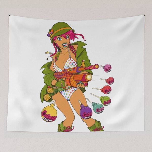 Item preview, Candy Punk Pin-Up – Retro Cartoon Girl designed and sold by  Hollow Moon Studios..