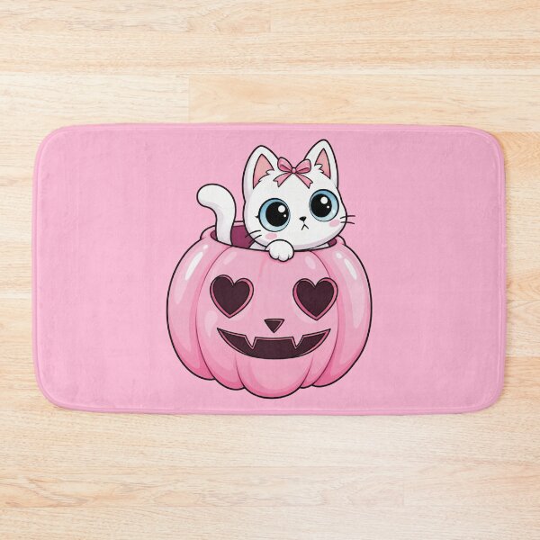 Item preview, Kawaii cat inside a pink pumpkin designed and sold by JarquinDD.