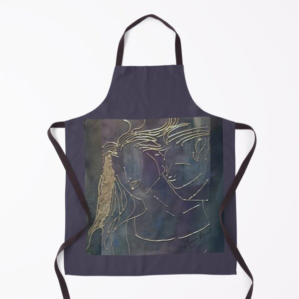 Item preview, Man and Woman Silhouette Abstract Painting designed and sold by LorieFossaArt.