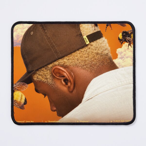 Item preview, Surreal Bee Portrait in Orange – Vintage Music Inspired Artwork designed and sold by Jacalyn-Hyman.
