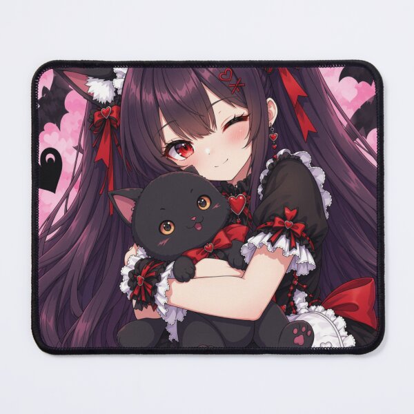 Item preview, Cuddle Meow – Gothic Neko Maid & Black Cat designed and sold by Revyra Design .