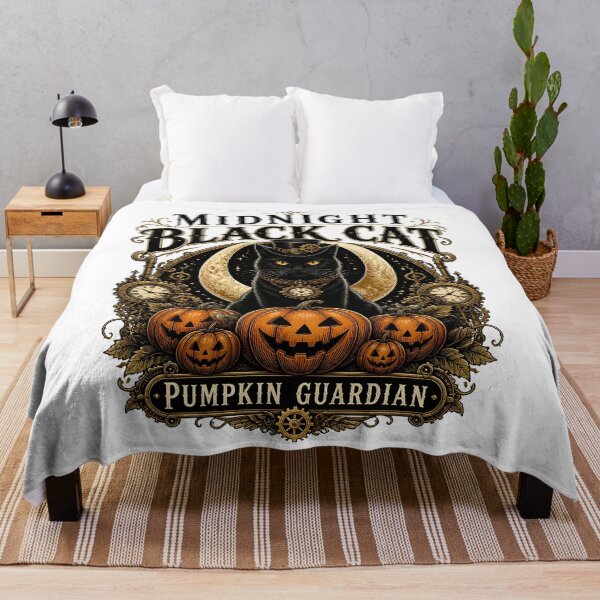 Item preview, Midnight Black Cat Pumpkin Guardian Steampunk Vintage designed and sold by LiviuGligoros.