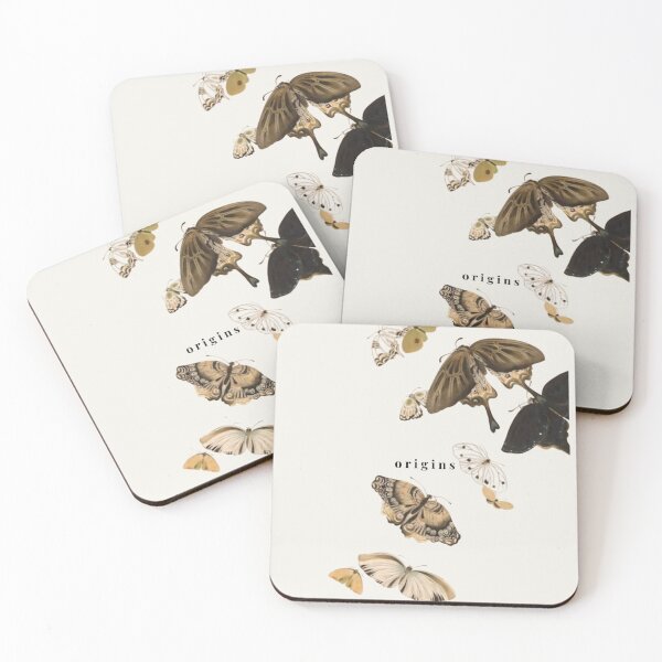 Item preview, Vintage Flying Moths and Butterflies - Dark Academia Botanical Herbarium designed and sold by ORIGINS LINES.