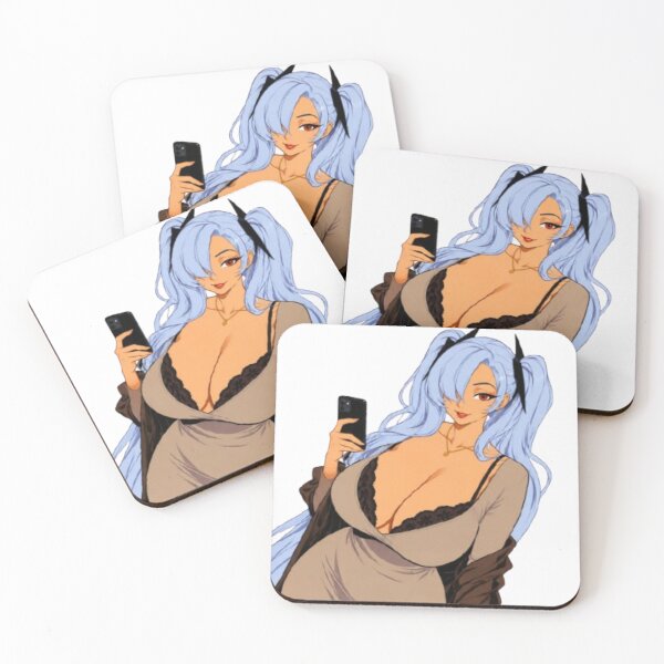 Item preview, Blue Haired Pin-Up – Retro Cartoon Glamour designed and sold by  Hollow Moon Studios..