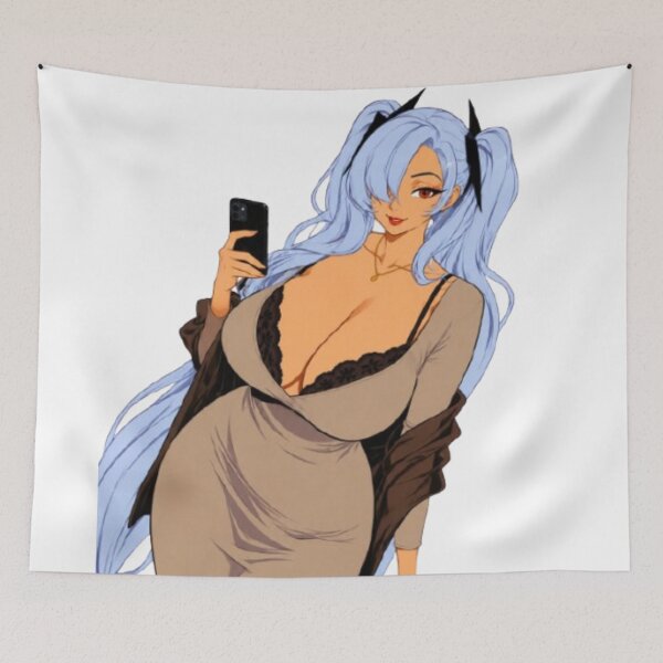 Item preview, Blue Haired Pin-Up – Retro Cartoon Glamour designed and sold by  Hollow Moon Studios..