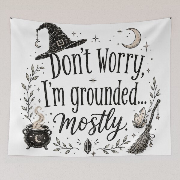 Item preview, witchy electrician humor designed and sold by GraveyardGlam.
