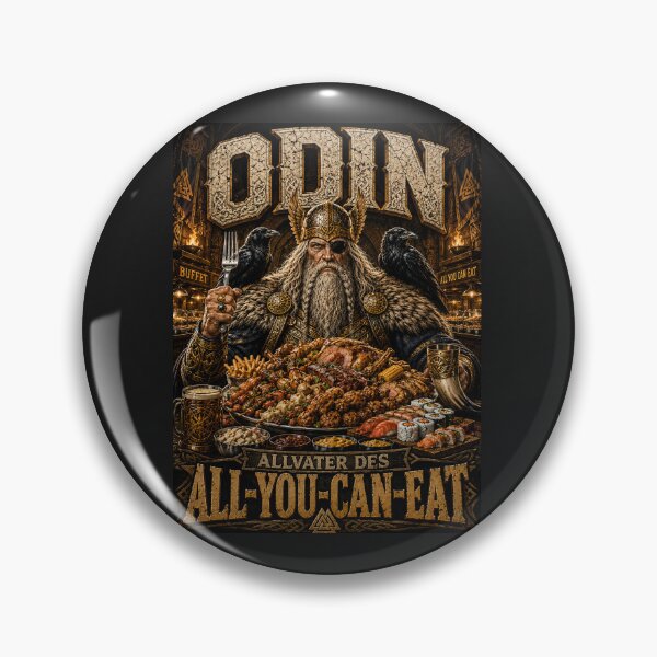 Item preview, ODIN - All-Father of ALL-YOU-CAN-EAT designed and sold by ShirtGuyBlue.