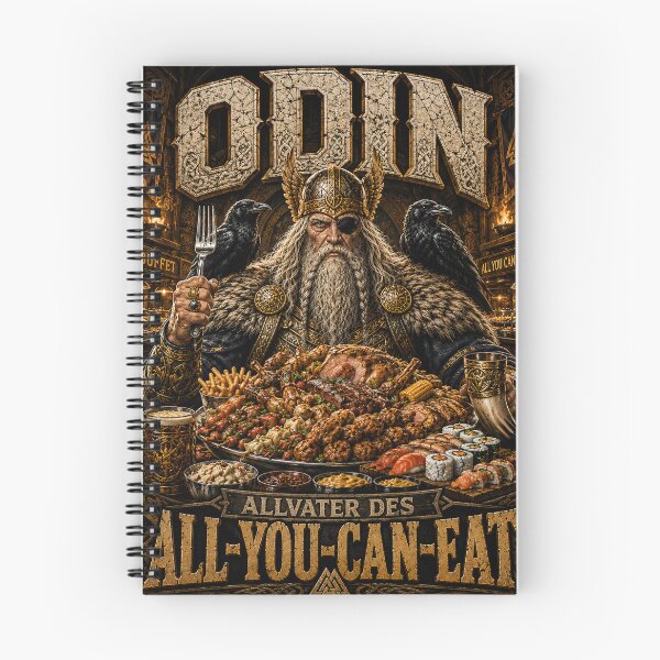 Item preview, ODIN - All-Father of ALL-YOU-CAN-EAT designed and sold by ShirtGuyBlue.