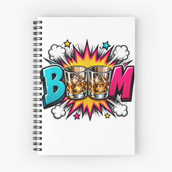 Item preview, Whiskey BOOM Pop Art Sticker designed and sold by Pigmentra.