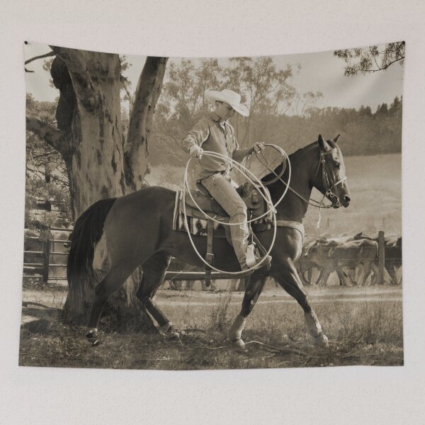 Item preview, CABALLO DE LAZO DE RANCHO, DECORACIÓN DEL OESTE designed and sold by Barbara Jean Photo Art And Design.