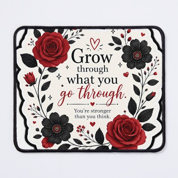 Item preview, Floral Motivational Quote designed and sold by rodiastore.