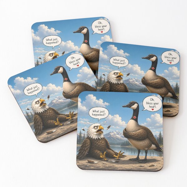 Item preview, Canadian Goose versus American Eagle "Bless Your Heart" Cartoon designed and sold by Sybille-Yates.
