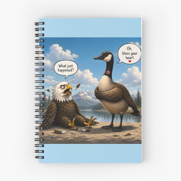 Item preview, Canadian Goose versus American Eagle "Bless Your Heart" Cartoon designed and sold by Sybille-Yates.