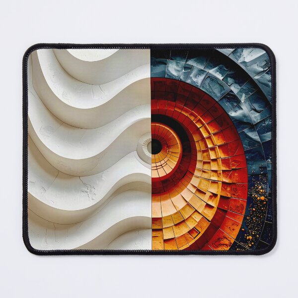 Item preview, Terracotta Clay and Slate Geometric Spiral designed and sold by Vicky Brago-Mitchell®.
