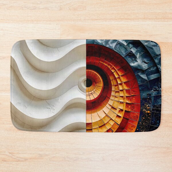 Item preview, Terracotta Clay and Slate Geometric Spiral designed and sold by Vicky Brago-Mitchell®.
