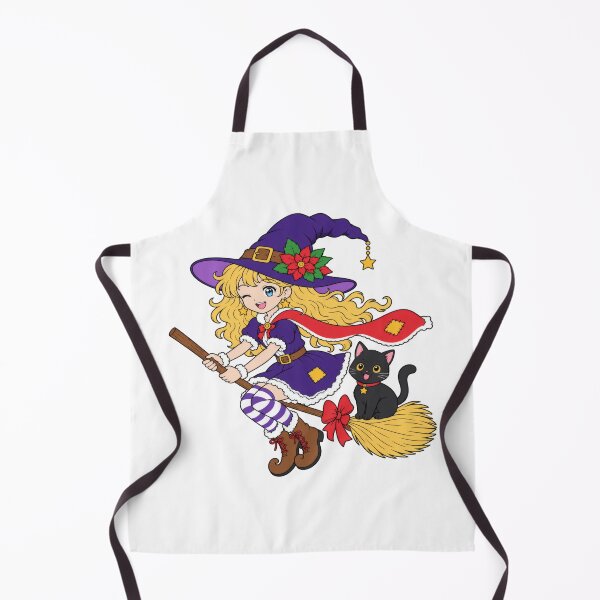 Item preview, Cute funny Halloween witch on a broomstick with a black cat designed and sold by kdhill.