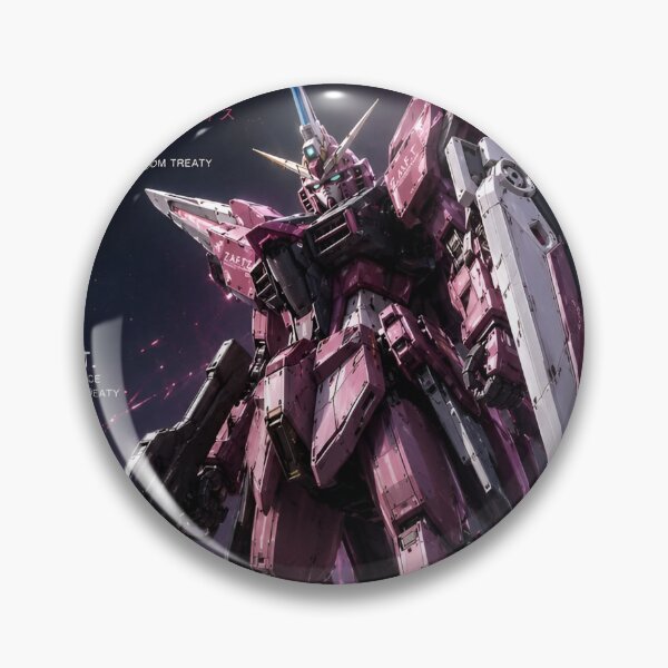 Item preview, Athrun Zala Infinite Justice Gundam Type II – Futuristic Pink Mecha Anime Poster designed and sold by Dyan4.