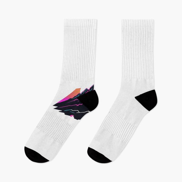 Item preview, Minimalist Mountain Line Icon 80s Synthwave Style – Hiking lover gift designed and sold by michallechowicz.